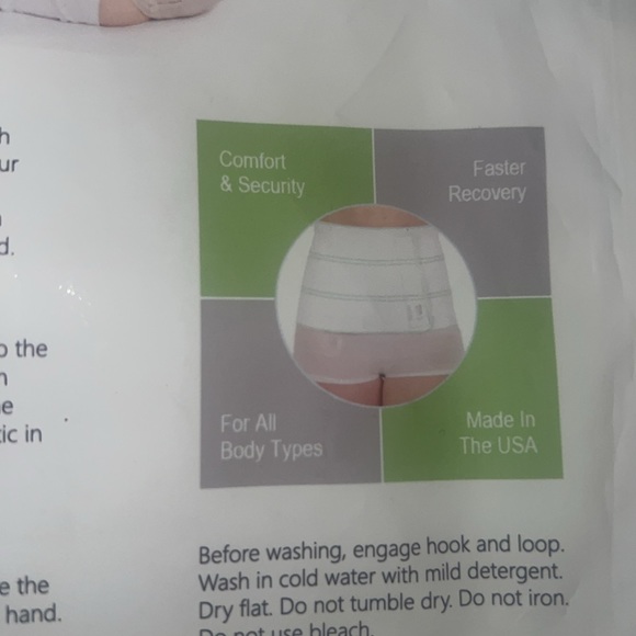 AltroCare Postpartum Abdominal Binder S/M Inch 3 Panel Tummy Tuck C-Section - Picture 4 of 7